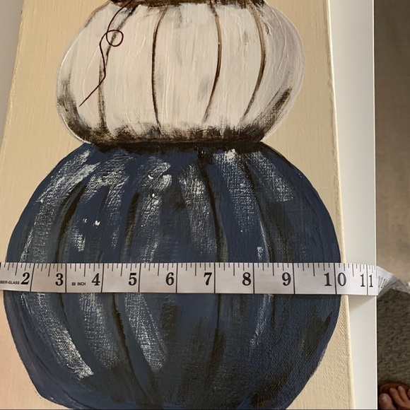 Original Acrylic Artwork Impressionism Fall Pumpkins - Picture 9 of 11